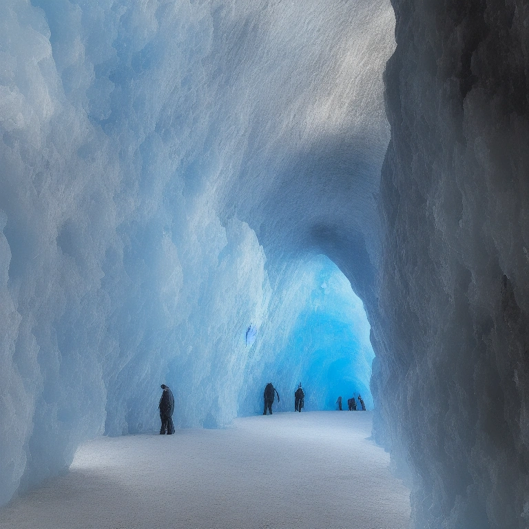 Ice Cave Tunnel