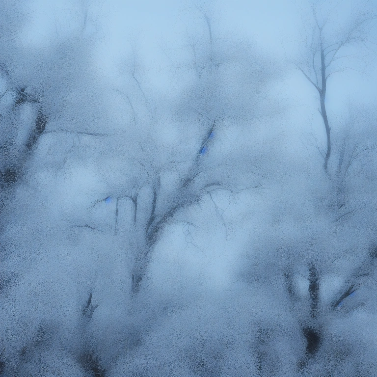 Frozen Fog Forest