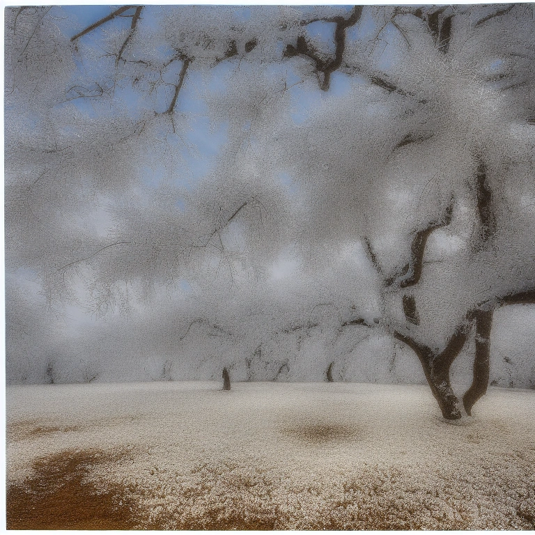 Frozen Fog Forest
