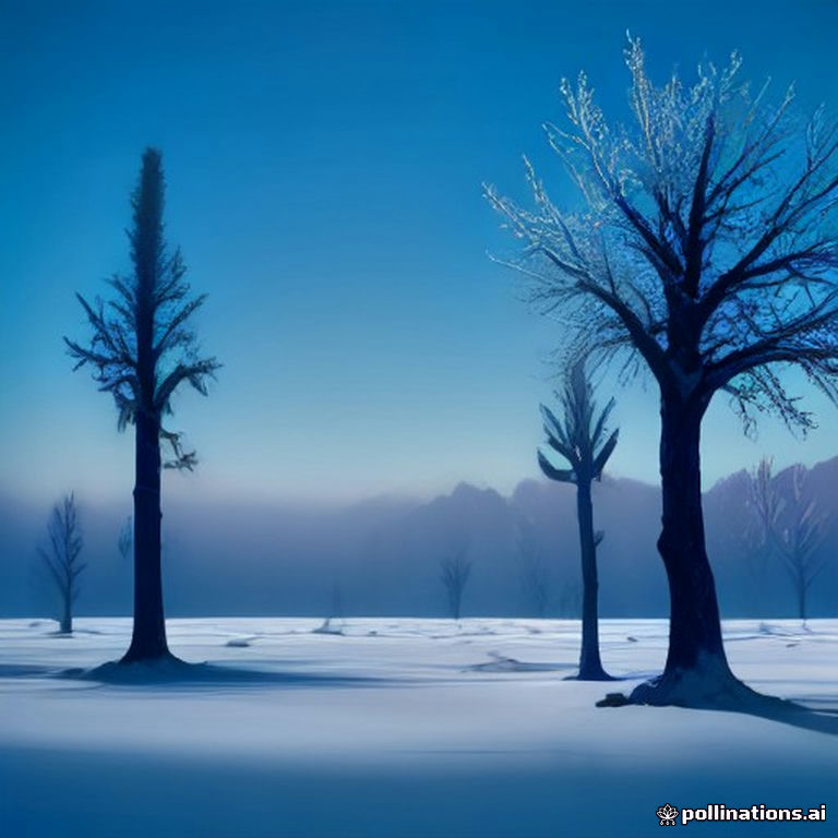 Frozen Fog Forest