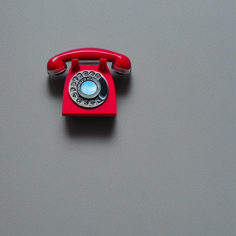 Red Rotary Telephone
